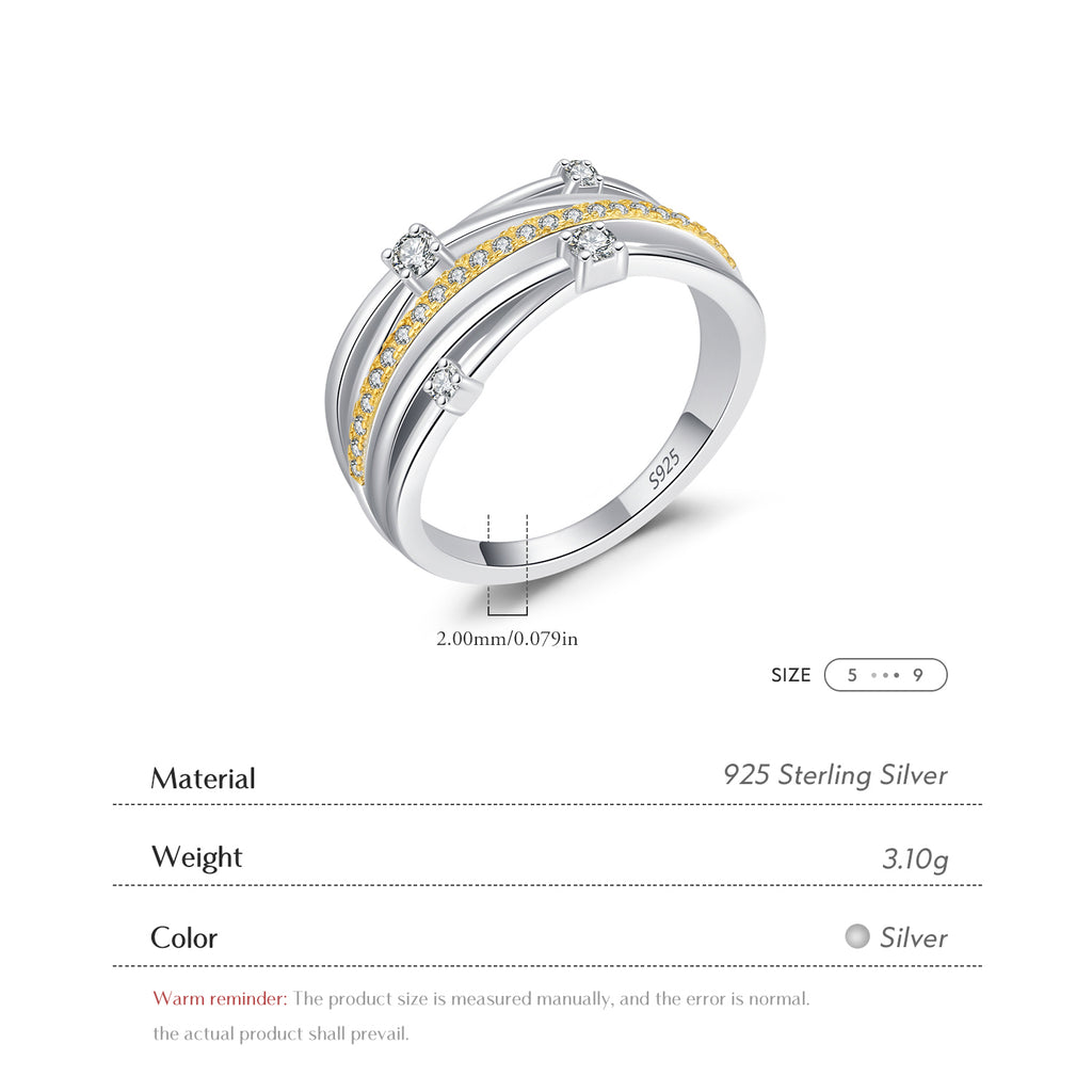 Vivenza Criss-Cross Ring