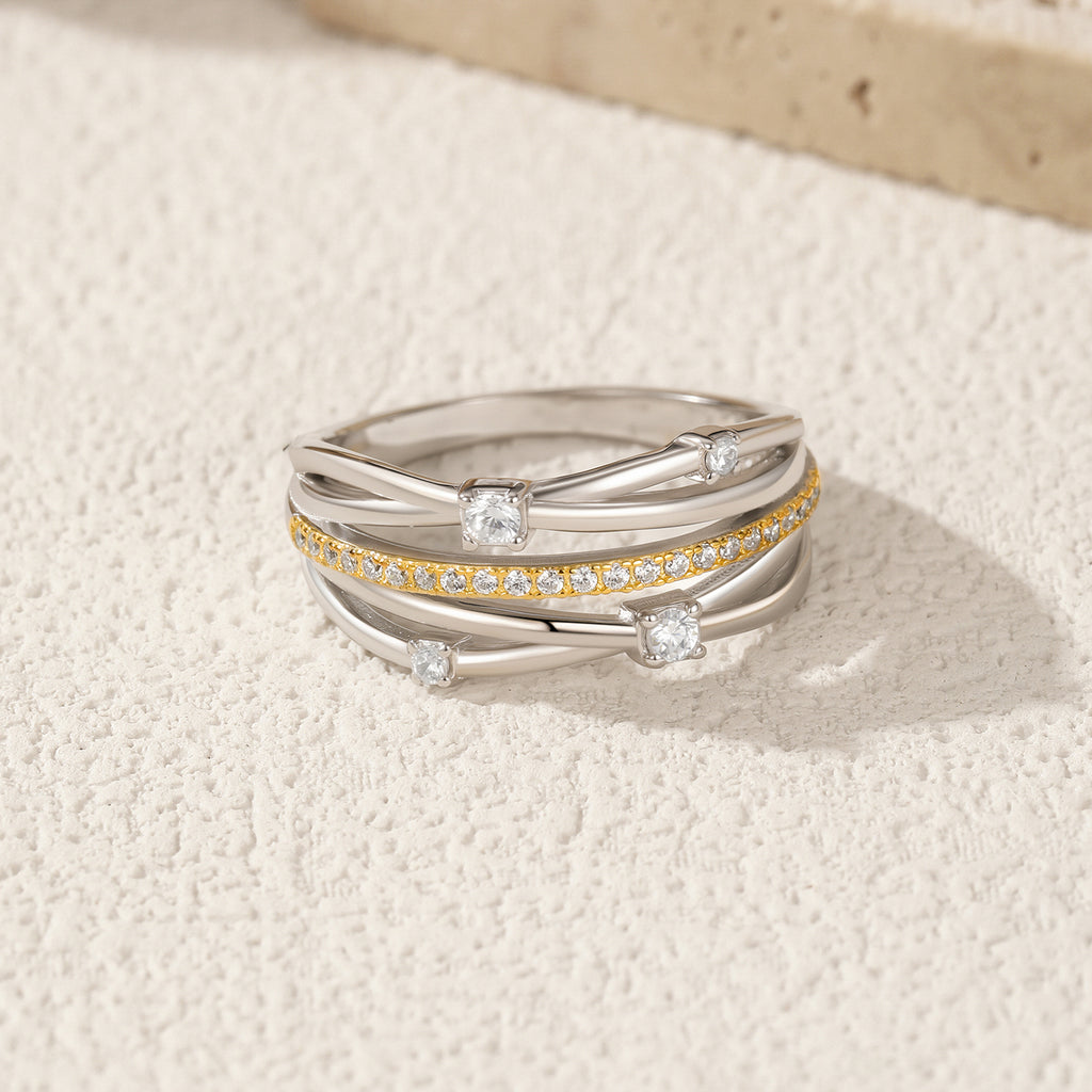 Vivenza Criss-Cross Ring